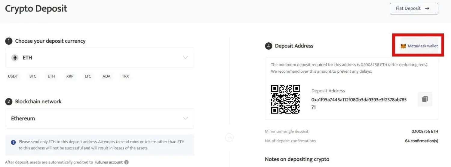 How to Connect Your Metamask Wallet to BTCC Account