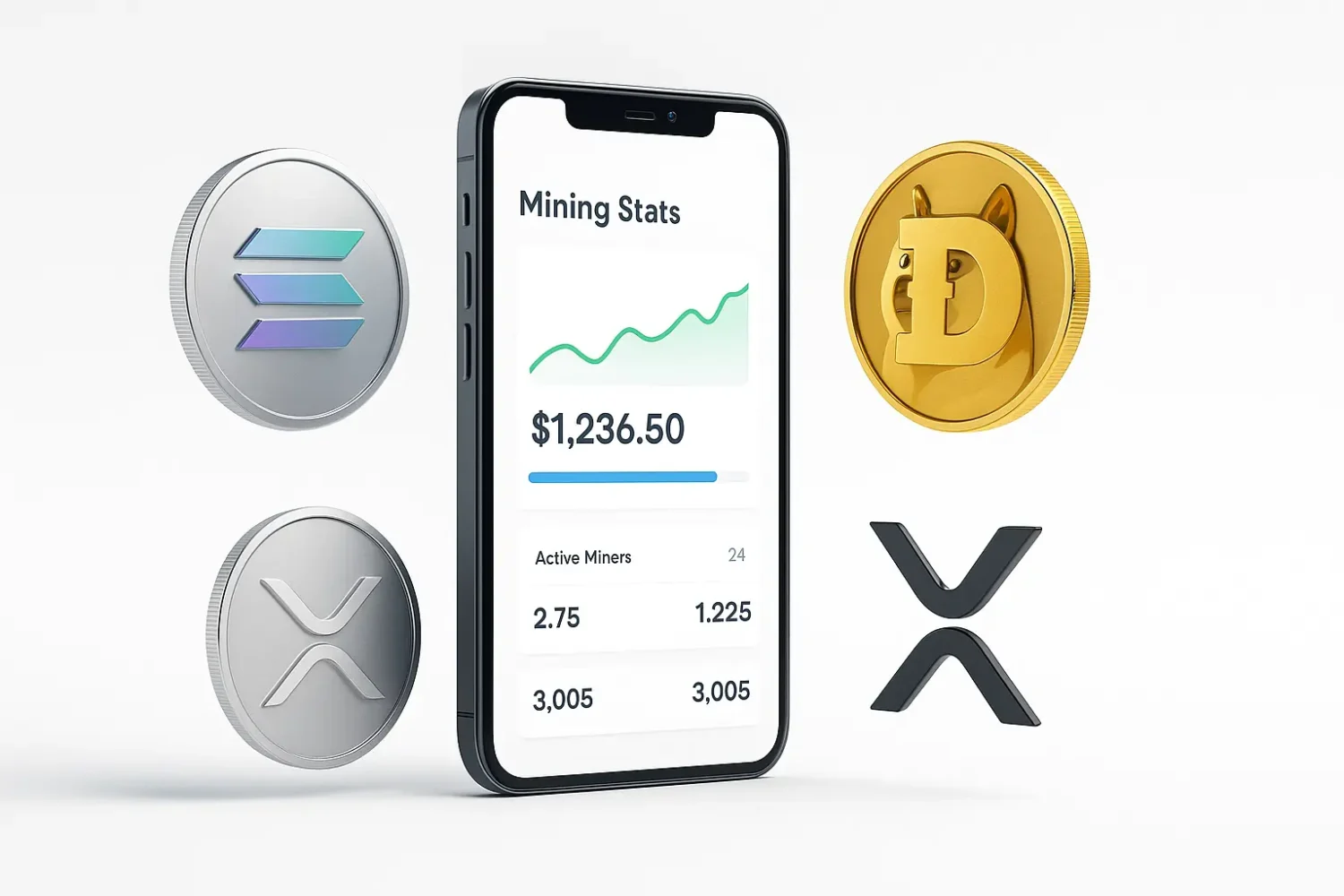 Sol Mining Launches Free SOL, XRP, DOGE Mining App
