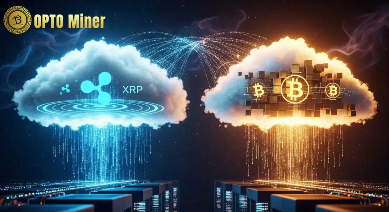 XRP and BTC are both under pressure, OPTO Miner helps holders stabilize their income.
