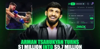 Arman Tsarukyan Turns $1 Million Into $5.7 Million on Jack.com After One of the Biggest UFC Upsets of the Year Arman Tsarukyan Turns $1 Million Into $5.7 Million on Jack.com After One of the Biggest UFC Upsets of the Year
