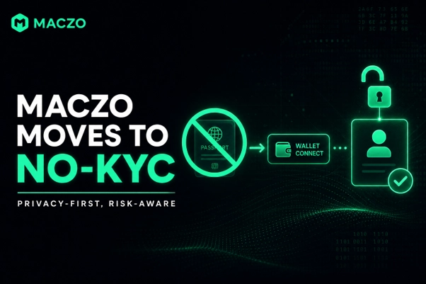 Maczo Moves to No-KYC as Crypto Platforms Rethink Privacy and Promotions